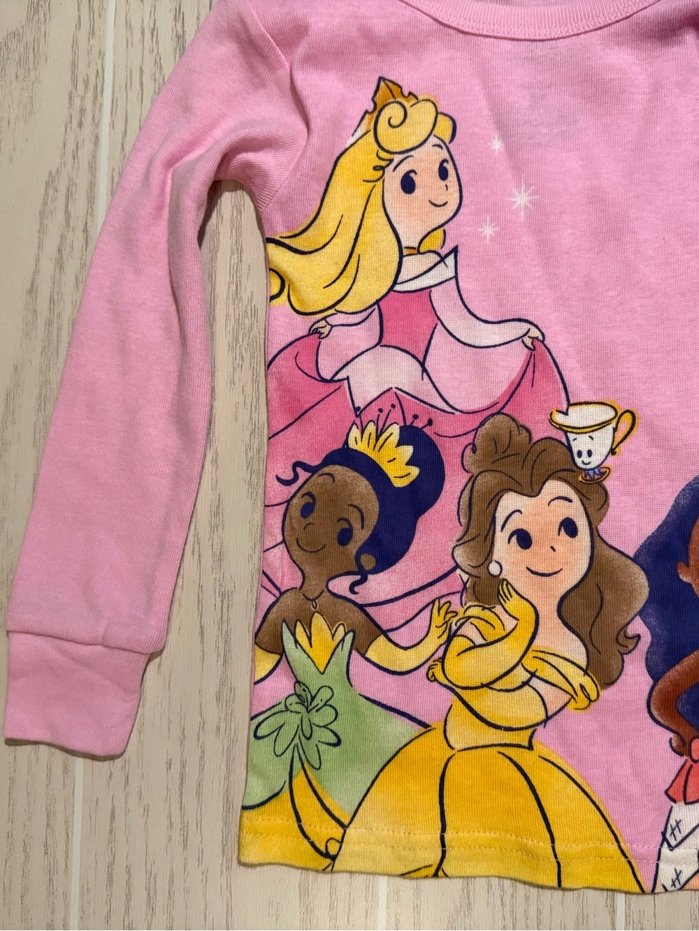 Disney Princess Girls 3T 4 Piece Cotton Pajama Set NWT - Picture 3 of 13